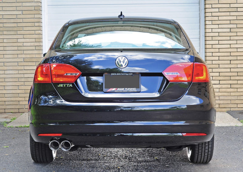 AWE Tuning MK6 Jetta TDI Touring Edition Exhaust - Silver Tips