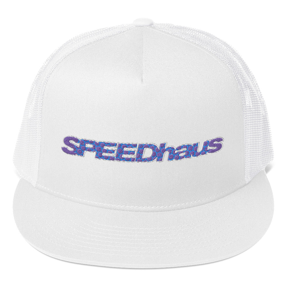 SPEEDhaus Mystic Purple Hex Mesh Snapback Hat