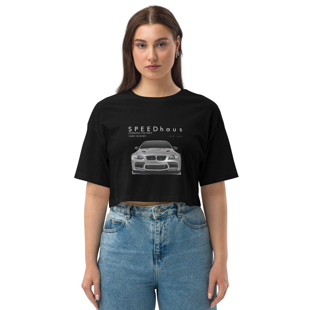 SPEEDhaus M3 Loose drop shoulder crop top