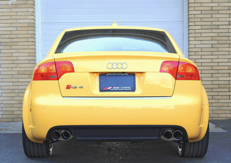 AWE Tuning Audi B7 RS4 Touring Edition Exhaust - Diamond Black Tips