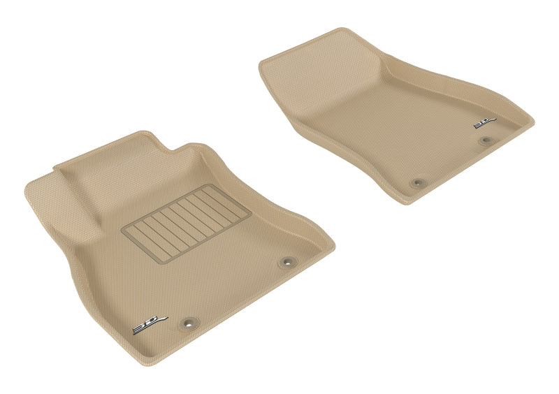 3D MAXpider 2013-2019 Nissan Sentra Kagu 1st Row Floormat - Tan