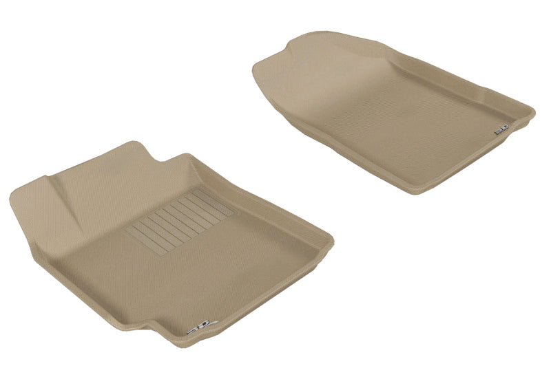 3D MAXpider 2007-2011 Toyota Camry Kagu 1st Row Floormat - Tan