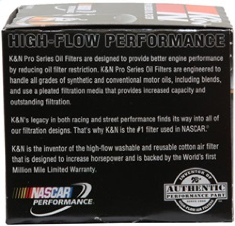 K&N Oil Filter 3.688in OD x 3.406in H for Chevy/Pontiac/Oldsmobile/GMC