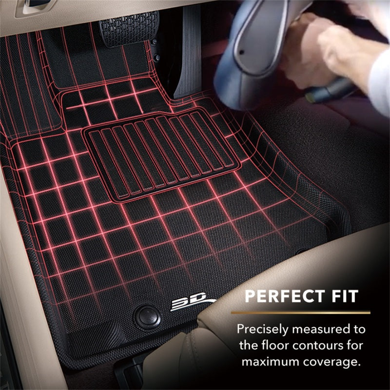 3D Maxpider 12-22 Toyota Sequoia 2nd Row Bench Kagu 1st & 2nd Row - Set (Black)