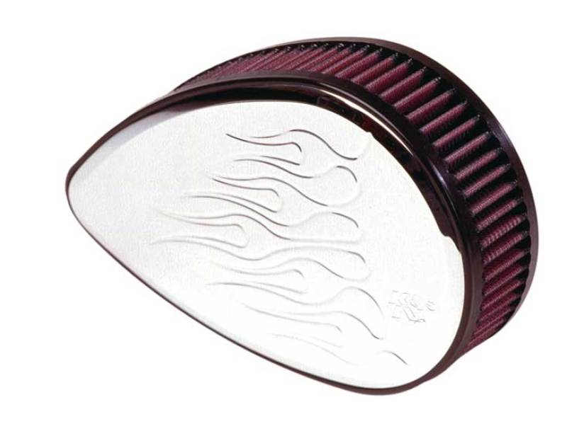 K&N H/D Sportster Filter Kit Teardrop Flamed SPECIAL ORDER Intake Sys-Harley Davidson