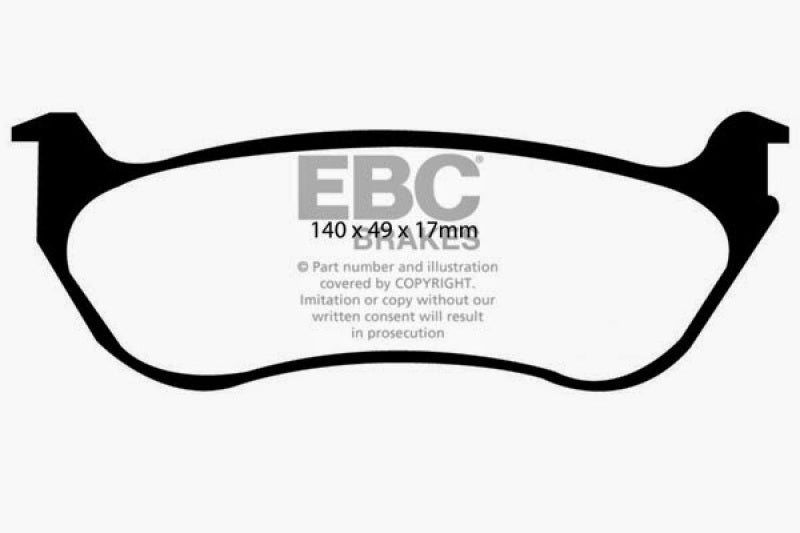 EBC 95-97 Ford Crown Victoria (Police) 4.6 (Phenolic PisTons) Greenstuff Rear Brake Pads