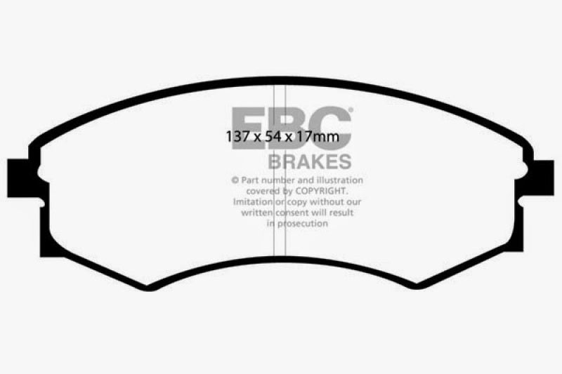 EBC 92-95 Hyundai Elantra 1.6 Greenstuff Front Brake Pads