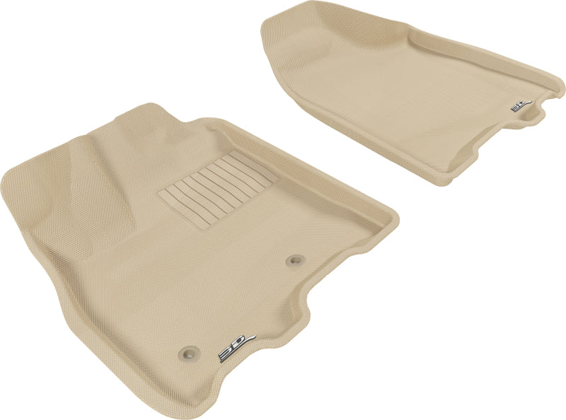 3D MAXpider 2013-2020 Toyota Sienna Kagu 1st Row Floormat - Tan