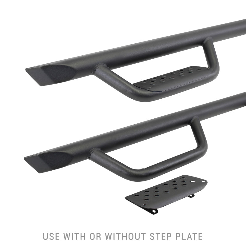 Go Rhino 20-20 Jeep Gladiator JT Dominator Extreme D2 SideSteps - Cab Length - Tex Blk