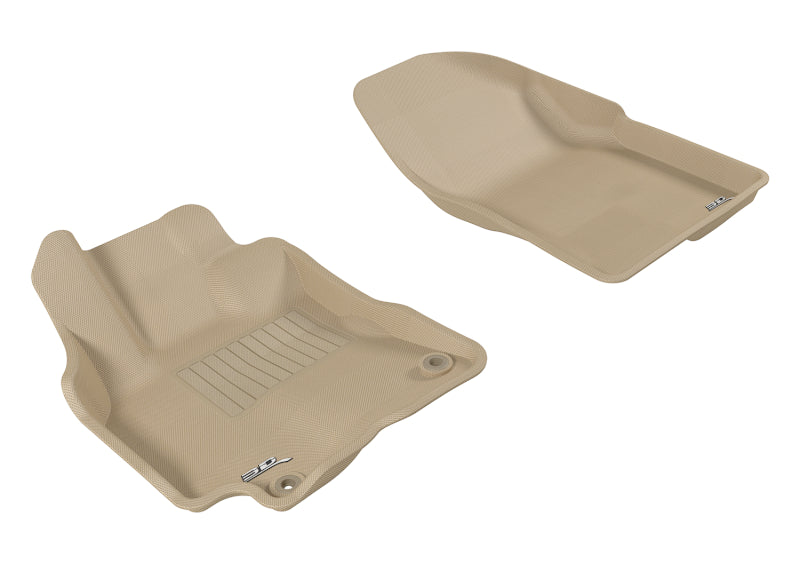 3D MAXpider 2009-2013 Pontiac/Toyota Vibe/Corolla Kagu 1st Row Floormat - Tan
