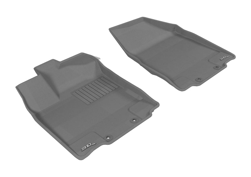 3D MAXpider 2013-2020 Nissan/Infiniti Pathfinder/QX60/JX Kagu 1st Row Floormat - Gray