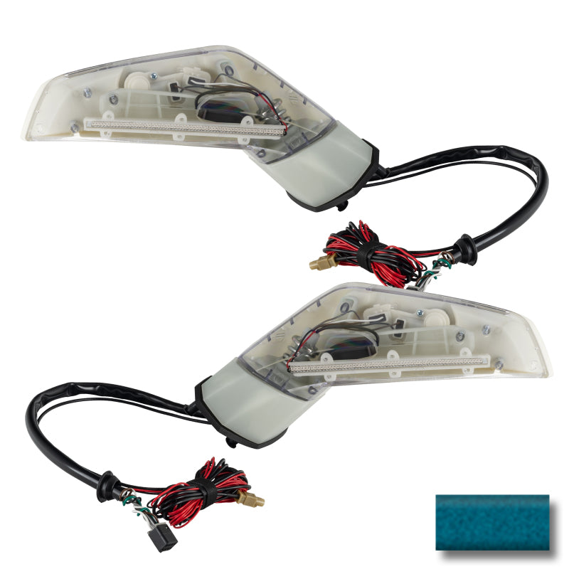 Oracle 05-13 Chevy Corvette C6 Concept Side Mirrors - Ghosted - Blue Stream Tintcoat (512Q)