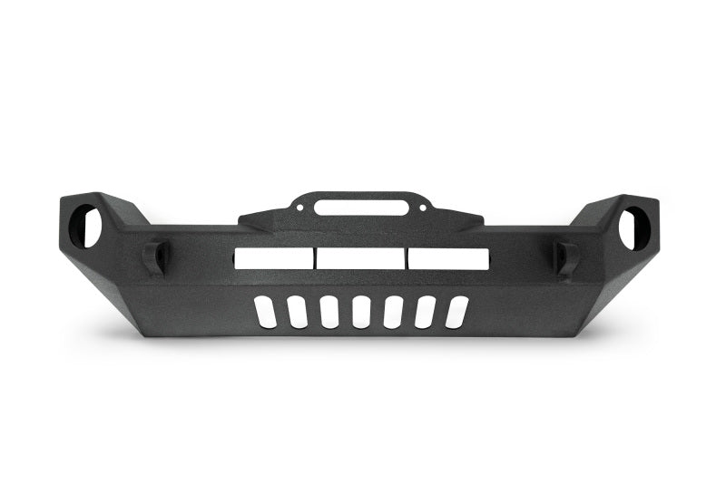 DV8 Offroad 07-18 Wrangler JK FS-17 Mid Length Steel Front Bumper w/ Fog Lights