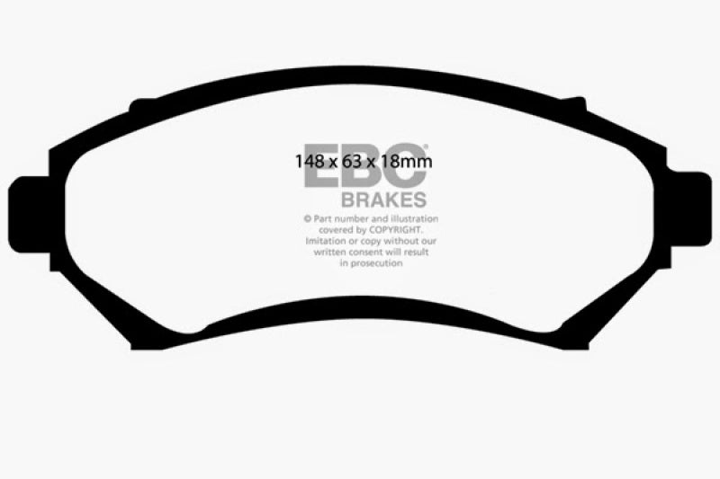 EBC 97-01 Chevrolet Venture 3.4 Greenstuff Front Brake Pads