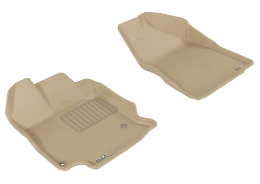3D MAXpider 2009-2011 Toyota Venza Kagu 1st Row Floormat - Tan