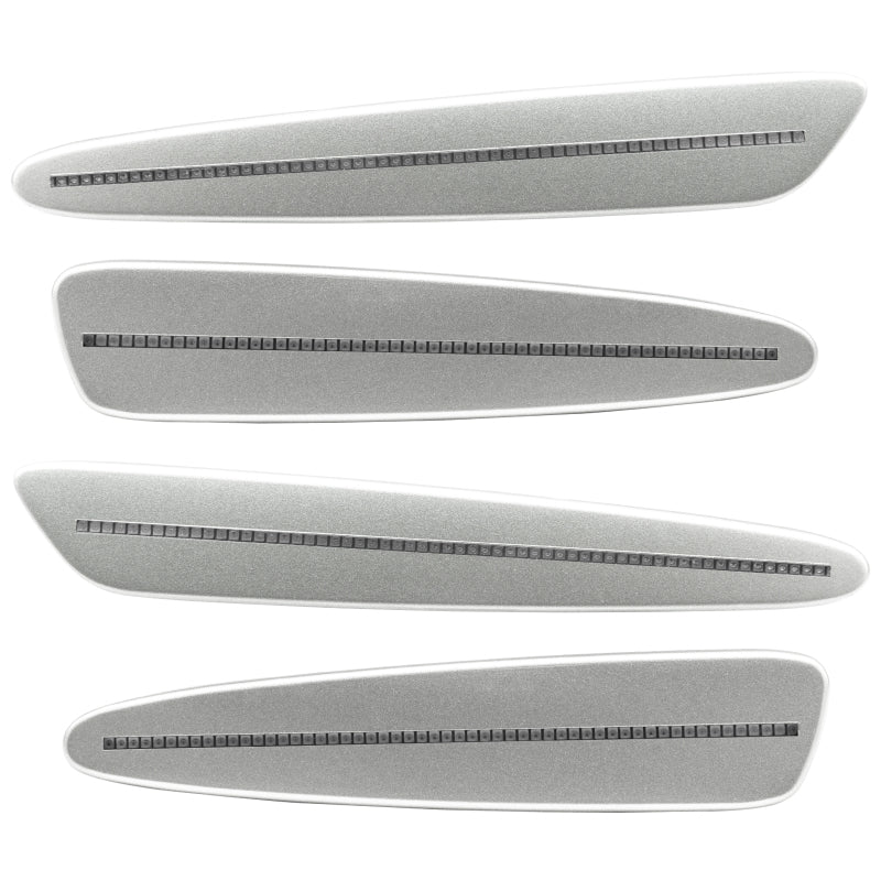 Oracle 05-13 Chevy Corvette C6 Concept Sidemarker Set Clear - Light Tarnished Silver Metallic (67U)