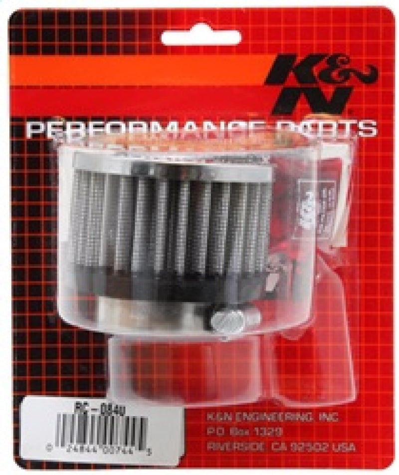 K&N Universal Round Clamp-On Air Filter 1-9/16in Flange 3in OD 2in Height