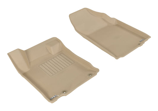 3D MAXpider 2013-2015 Nissan Altima Sedan Kagu 1st Row Floormat - Tan