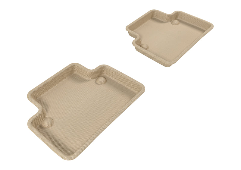 3D MAXpider 2004-2012 Volvo S40 Kagu 2nd Row Floormats - Tan