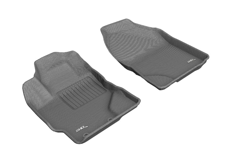 3D MAXpider 2016-2019 Toyota Prius C Kagu 1st Row Floormat - Gray