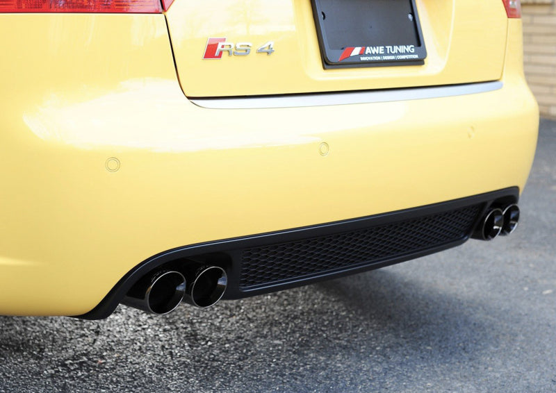 AWE Tuning Audi B7 RS4 Touring Edition Exhaust - Diamond Black Tips
