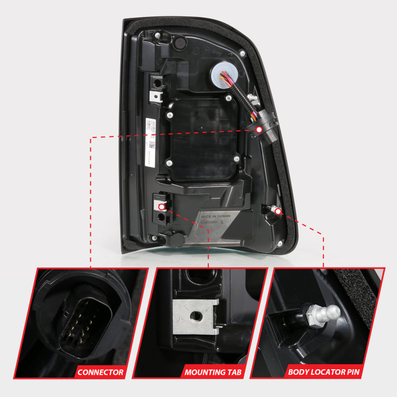 Anzo 19-23 Dodge Ram 1500 Laramie/Rebel/Limited Longhorn Full LED Sequential Signal Black Taillight