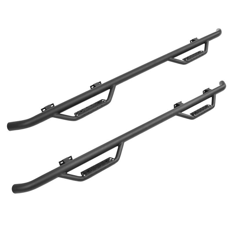 Go Rhino 04-15 Nissan Titan Dominator Classic D2 SideSteps - Cab Length - Black