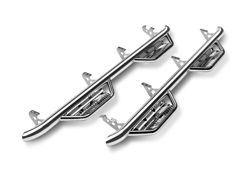 N-Fab Podium SS 14-17 Chevrolet/GMC 1500 Double Cab 6.5ft Bed - Polished Stainless - 3in