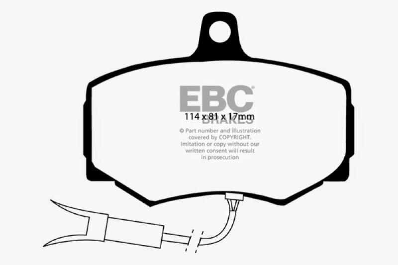 EBC 88-89 Jaguar XJ6 3.6 Greenstuff Front Brake Pads