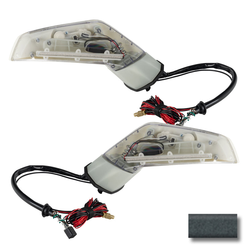 Oracle 05-13 Chevy Corvette C6 XM Concept Side Mirrors - Ghosted - Cyber Grey Metallic (GBV)