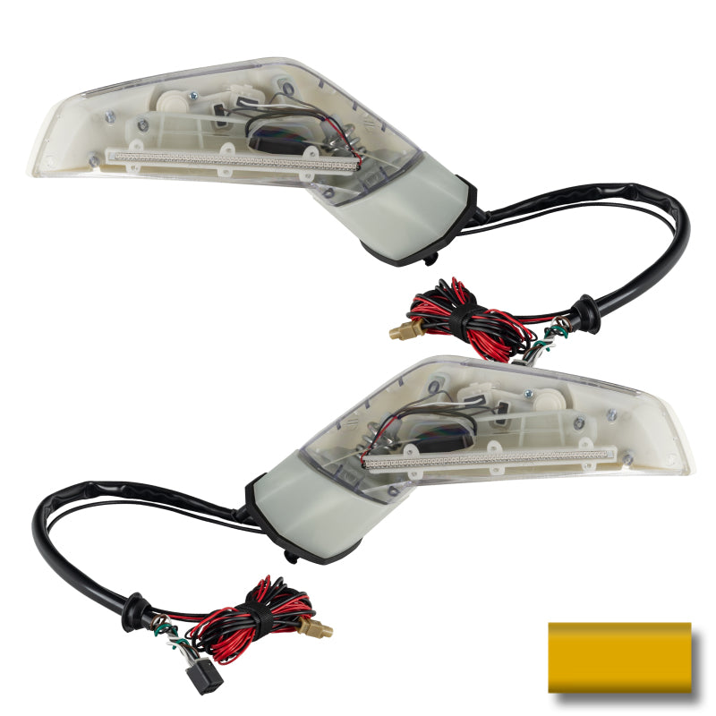 Oracle 05-13 Chevy Corvette C6 Concept Side Mirrors - Ghosted - Millennium Yellow (79U)