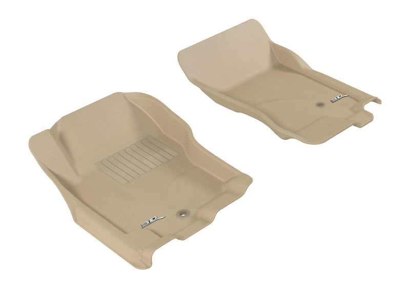 3D MAXpider 2005-2015 Nissan Pathfinder/Xterra Kagu 1st Row Floormat - Tan