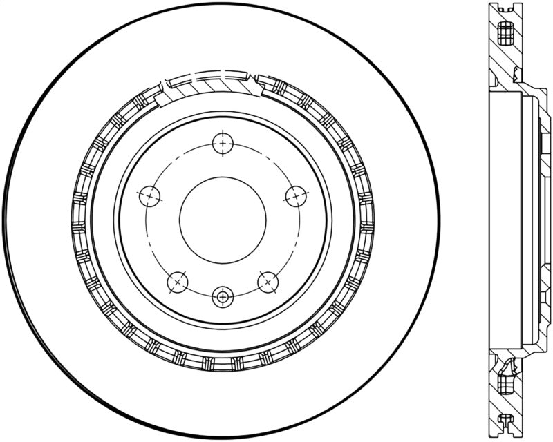 StopTech 16-19 Cadillac ATS / 16-20 Chevrolet Camaro Cryo-Stop Rear Premium High Carbon Rotor