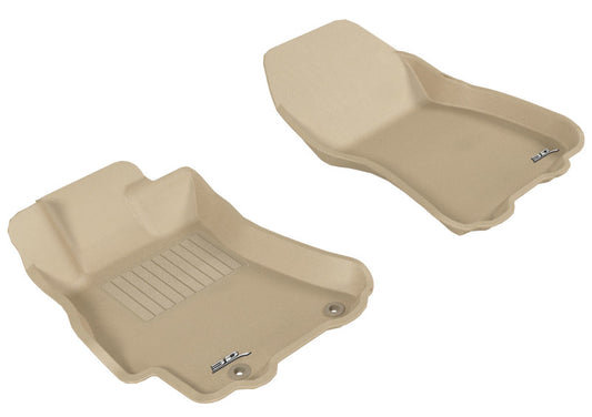 3D MAXpider 2010-2014 Subaru Legacy/Outback Kagu 1st Row Floormat - Tan