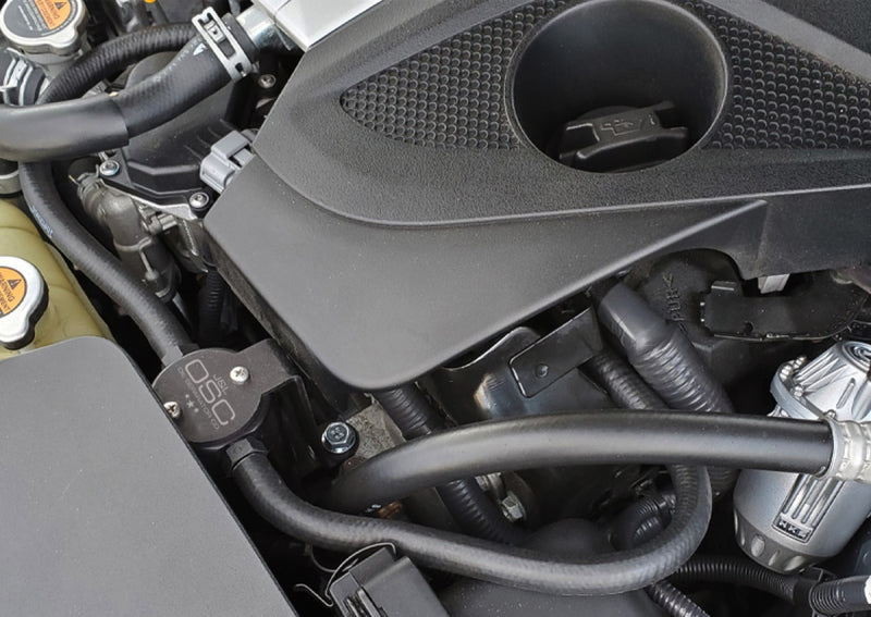 J&amp;L 16-23 Infiniti Q50/Q60 3.0T Oil Separator 3.0 Driver Side - Black Anodized