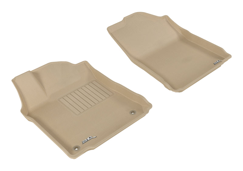 3D MAXpider 2013-2018 Toyota Avalon Kagu 1st Row Floormat - Tan