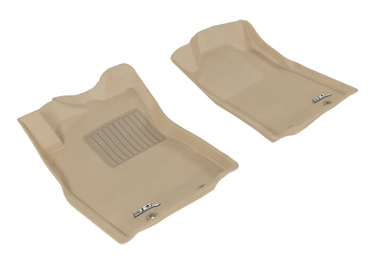 3D MAXpider 2012-2015 Toyota Tacoma Reg/Acs Cab Kagu 1st Row Floormat - Tan