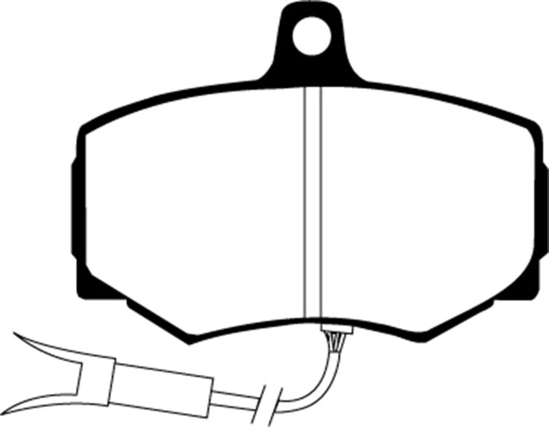 EBC 88-89 Jaguar XJ6 3.6 Yellowstuff Front Brake Pads