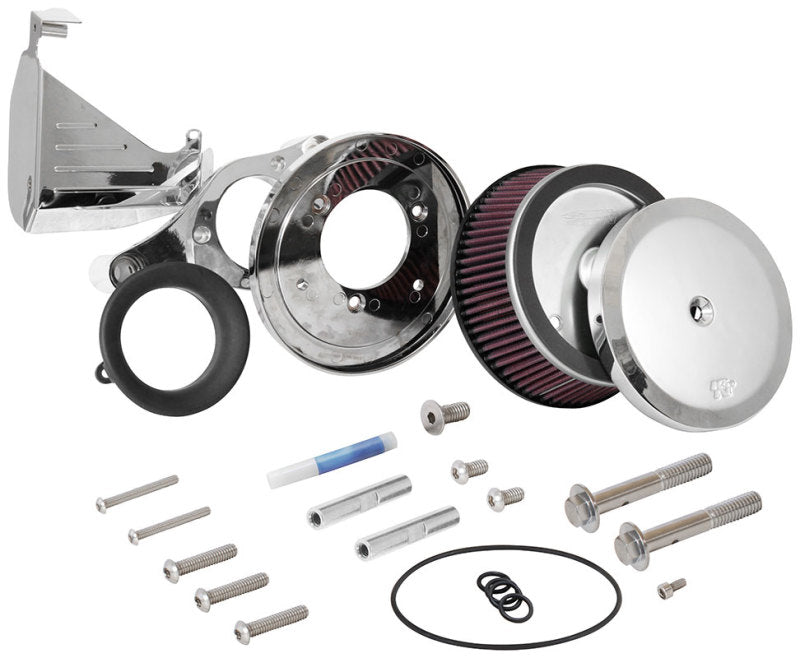 K&N Street Metal Intake System - Hammer- Chrome Intake System-Harley Davidson
