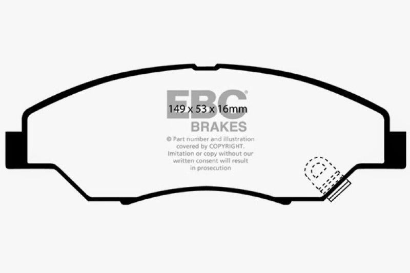EBC 98-02 Kia Sportage 2.0 Greenstuff Front Brake Pads