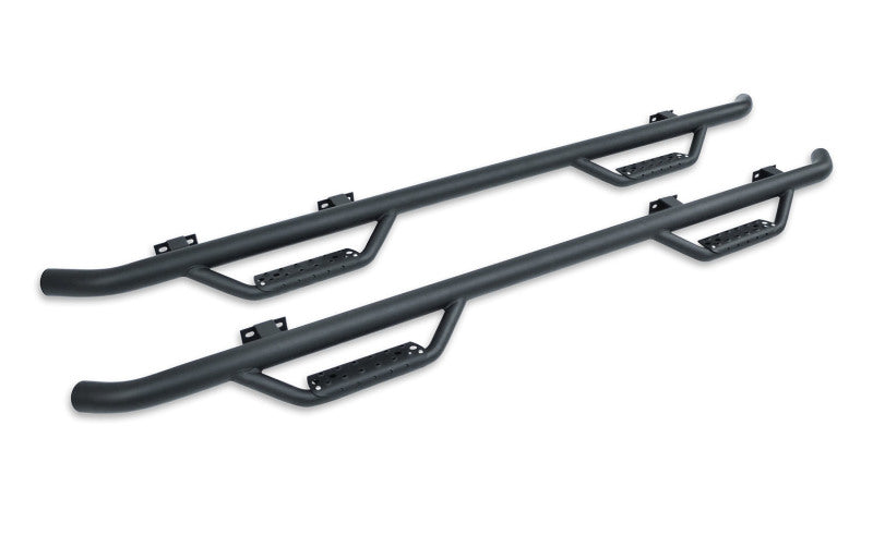 Go Rhino 15-19 Chevrolet Silv 2500HD/3500HD Dominator Classic D2 SideSteps - Cab Length - Tex Blk