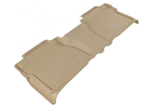 3D MAXpider 2007-2013 Toyota Tundra Double Cab Kagu 2nd Row Floormats - Tan
