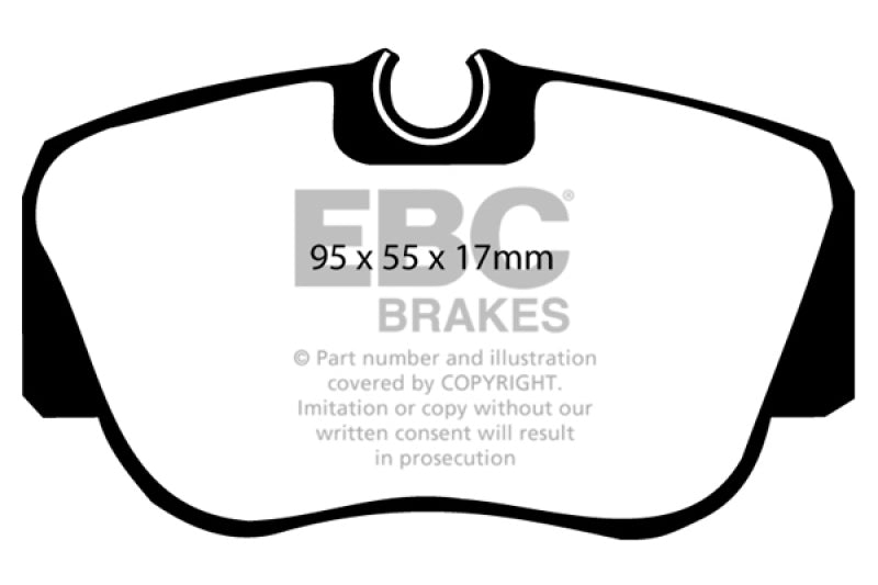 EBC 84-86 Mercedes-Benz 190/190E 2.3 Redstuff Front Brake Pads