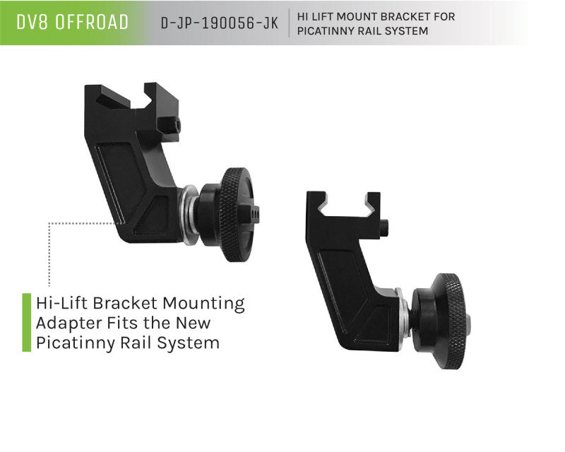 DV8 Offroad Hi Lift Mount Bracket For DV8 Off Road Rail Mount System