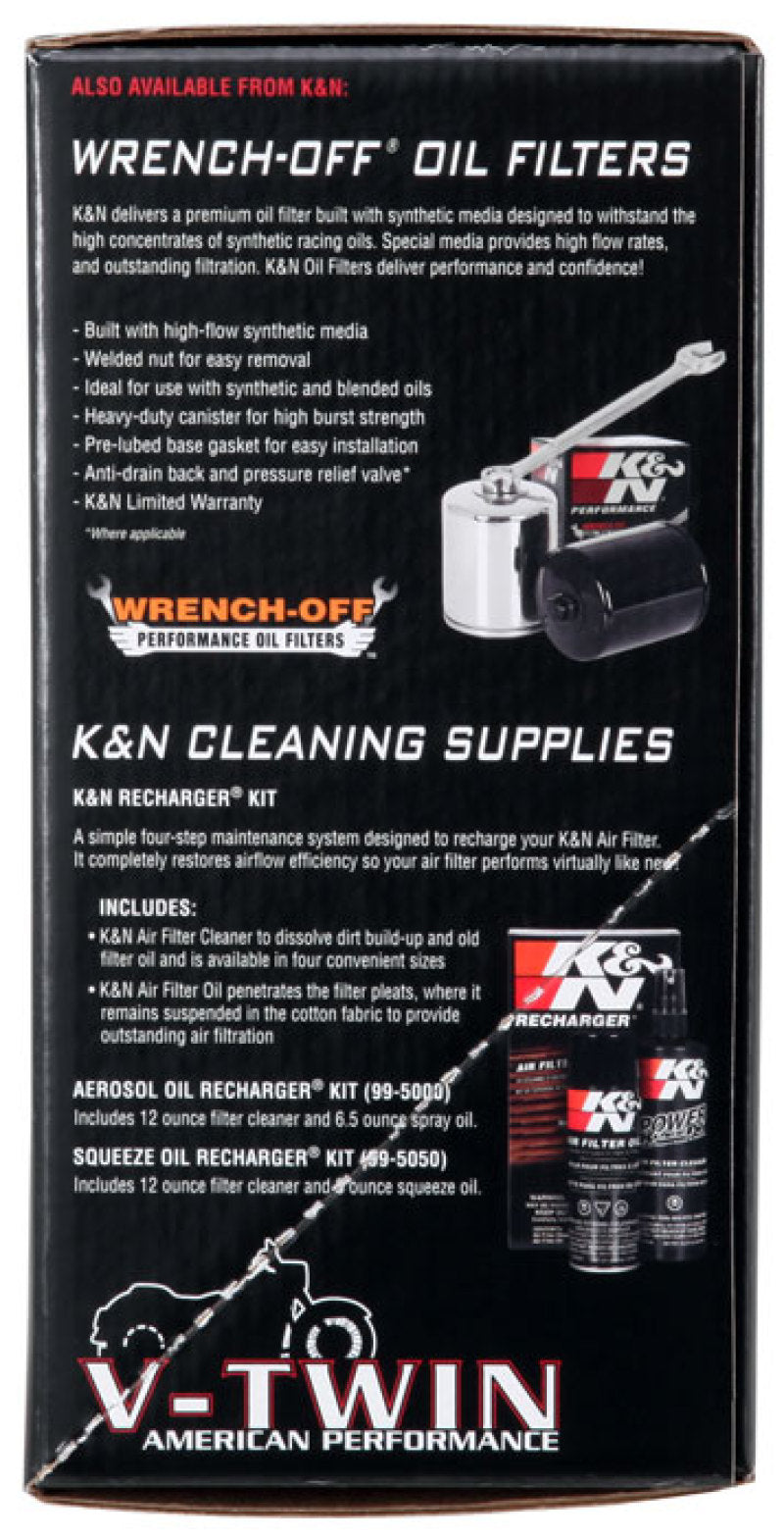K&N Street Metal Intake System for Harley Davidson - Color (Red) - Style (Round) - Size (6-9) - Weld