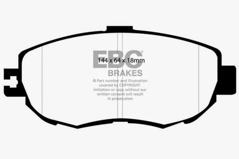 EBC 93-94 Lexus LS400 4.0 Redstuff Front Brake Pads