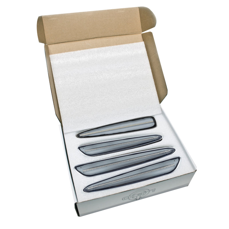 Oracle 05-13 Chevy Corvette C6 Concept Sidemarker Set Clear - Light Tarnished Silver Metallic (67U)