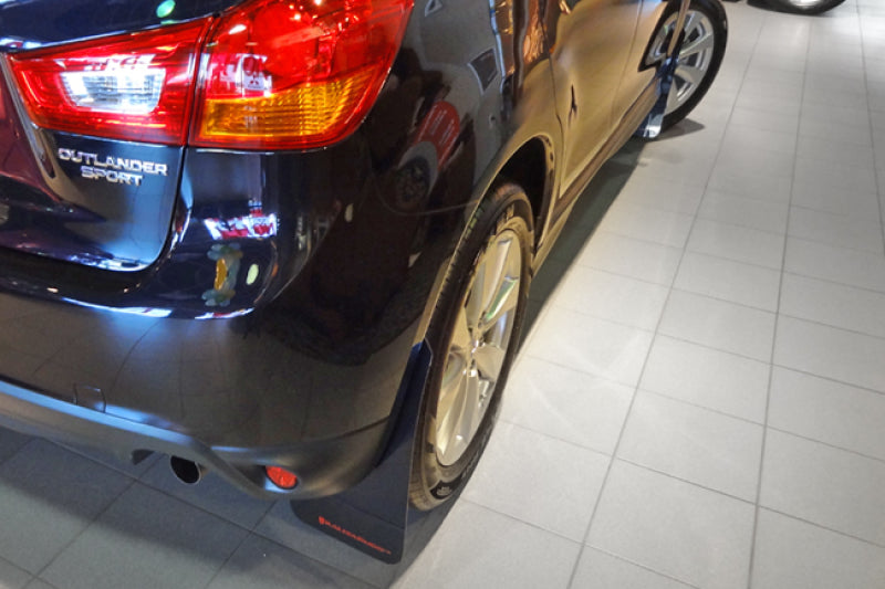 Rally Armor 10-19 Mitsubishi Outlander Sport/ASX/RVR Black UR Mud Flap w/ Red Logo
