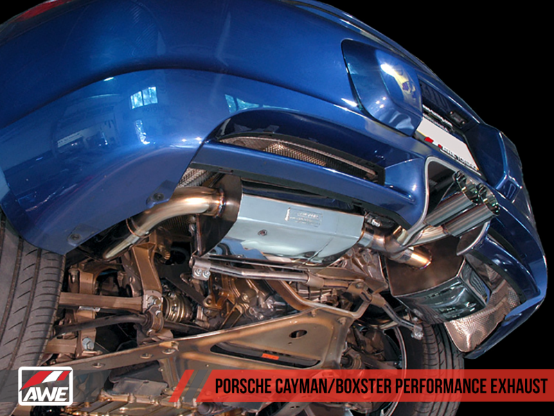 AWE Tuning Optional Porsche 987 Cayman/S Boxster/S Muffler Tip Set - Polished Silver