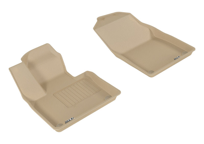 3D MAXpider 2015-2019 Volvo XC90 Kagu 1st Row Floormat - Tan